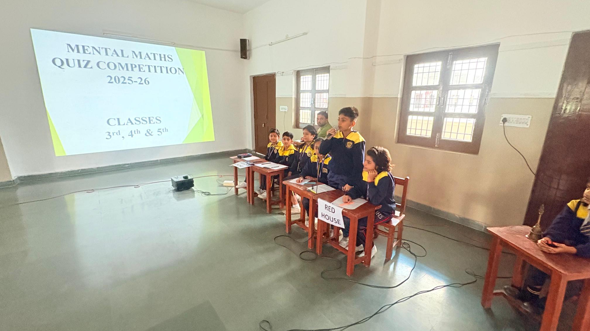 Mental Maths Quiz Competition 2025